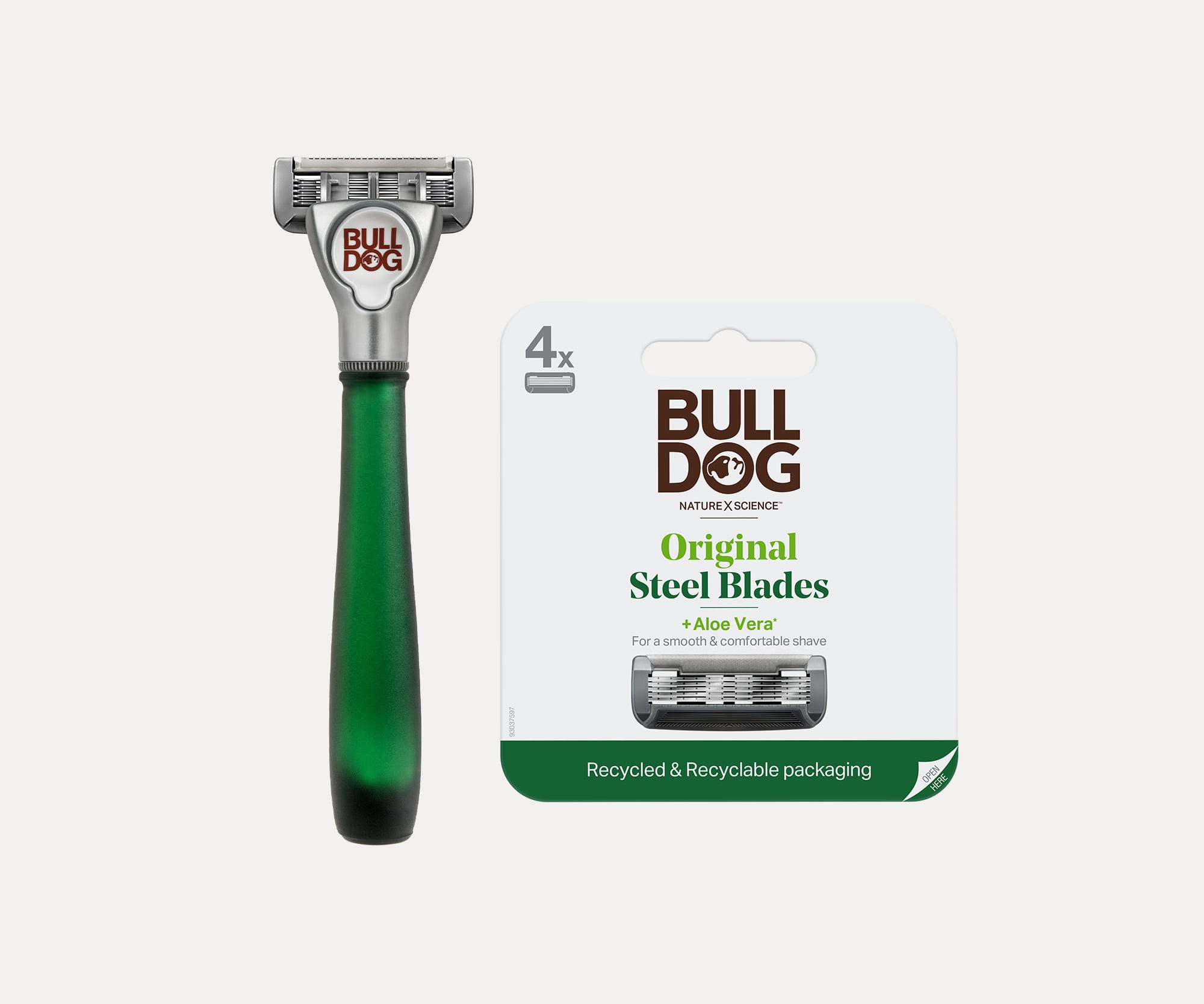 Original Glass Razor + 4 Refills – Bulldog US